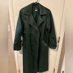 Vintage Green Luba Paris Romanian Trench Coat